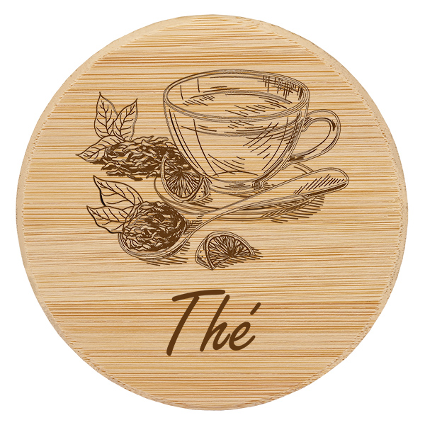 Couvercle en bois « Thé » pour WECK RR100 Couvercle en bois « Thé » pour WECK RR100