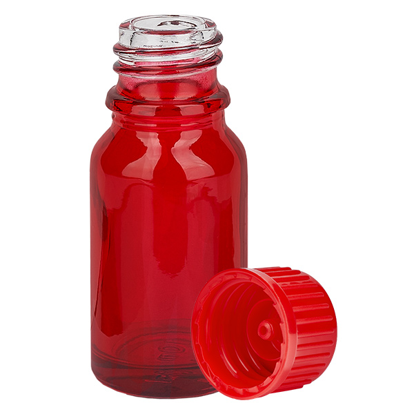 Flacon de 10ml 11mm SV rouge STD RedLine UT18/10 Flacon de 10ml 11mm SV rouge STD RedLine UT18/10