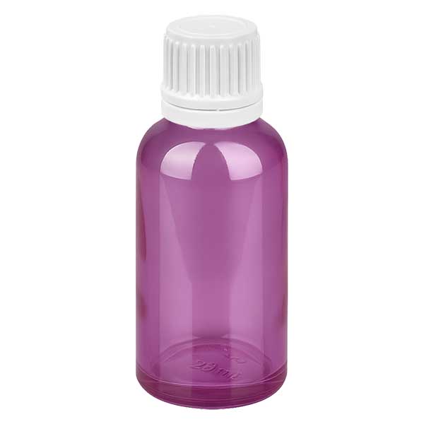Bouteille 30ml bouchon à vis 11mm blanc Originalité Bouchon à vis PurpleLine UT18/30