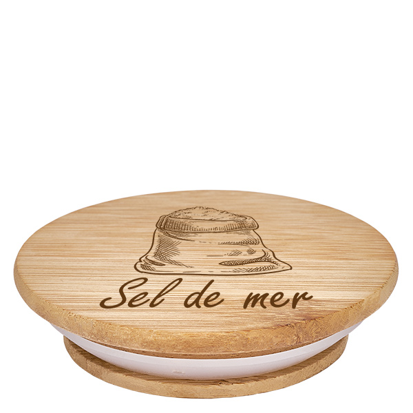Paire en bois « Sel de mer » pour WECK RR60 Paire en bois « Sel de mer » pour WECK RR60