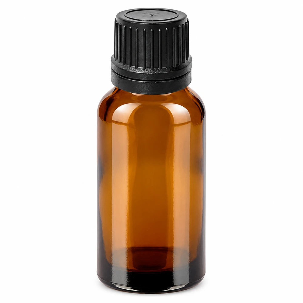 20ml flacon de gouttes. 1mm noir OV BrownLine UT18/20 Flacon compte-gouttes en verre ambré anti-UV 20ml pour médicaments et teintures