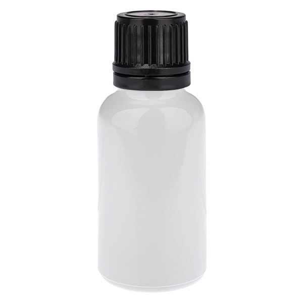 Flacon 20 ml avec bouchon à vis 11 mm noir Bouchon d'origine WhiteLine UT18/20 Flacon 20 ml avec bouchon à vis 11 mm noir Bouchon d'origine WhiteLine UT18/20