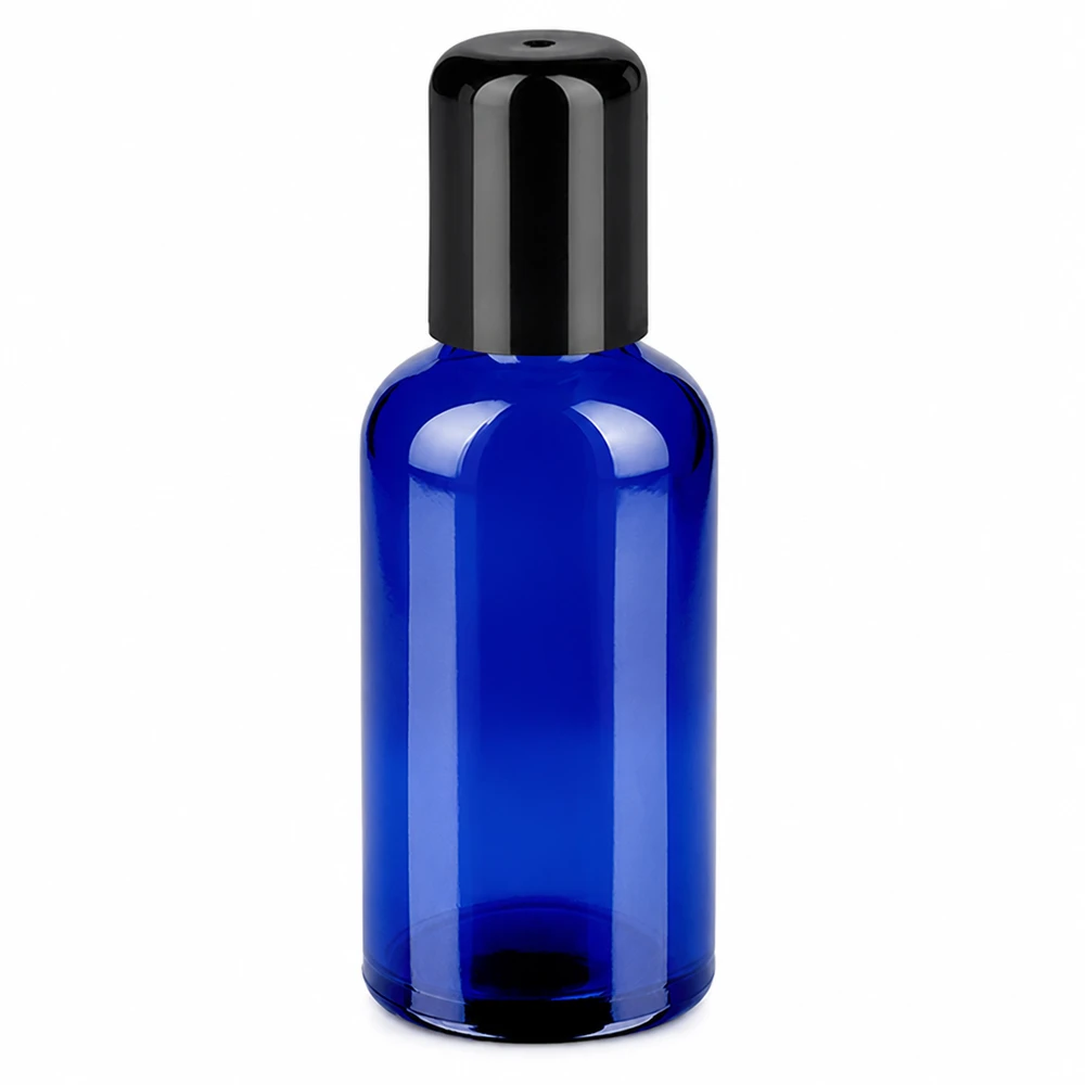 Flacon Roll-On 50ml noir STD BlueLine UT18/50 Flacon en verre de haute qualité 50ml Roll-On noir STD BlueLine UT18/50 en matériau robuste