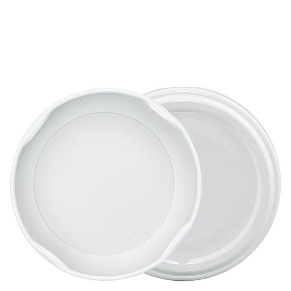 UNiTWIST TO63 blanc, joint d'étanchéité BioSeal apparent, sans BPA, couvercle de bocaux unitemp