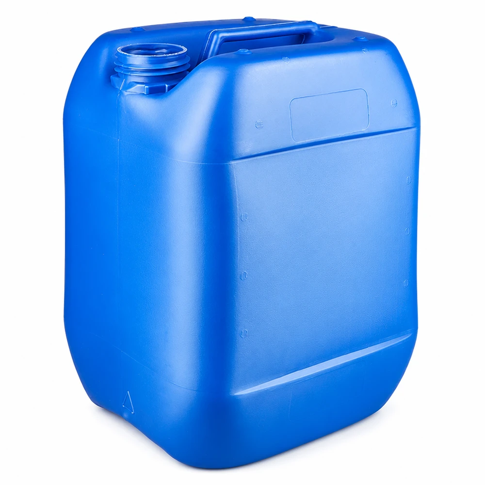 Bidon 10 litres bleu sans bouchon Bidon rectangulaire bleu de 10 litres, sans couvercle, pour l'eau et les produits chimiques