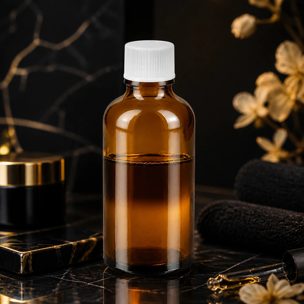 Flacon de 50ml 11mm SV blanc STD BrownLine UT18/50 Flacon de laboratoire de 50 ml de haute qualité en verre brun robuste avec filetage précis