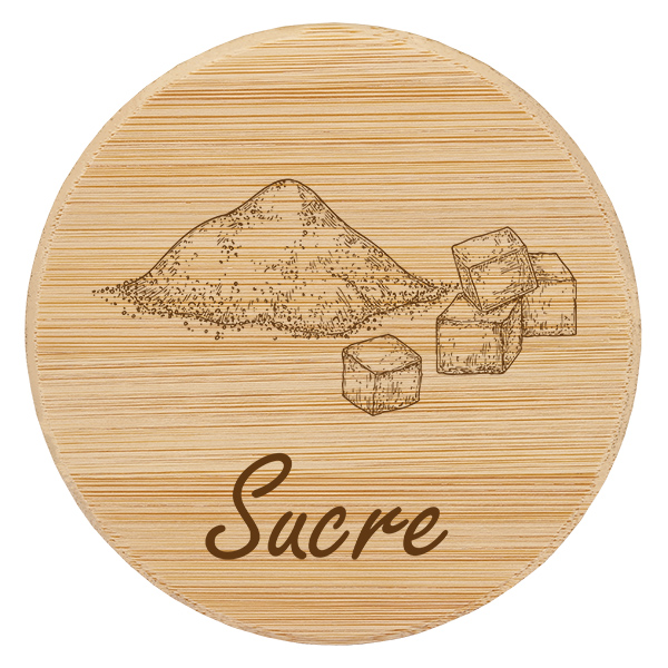 Paire en bois « Sucre » pour WECK RR100 Paire en bois « Sucre » pour WECK RR100