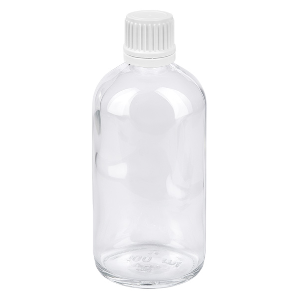 Flacon 100ml 11mm SV blanc OV ClearLine UT18/100 Flacon 100ml 11mm SV blanc OV ClearLine UT18/100