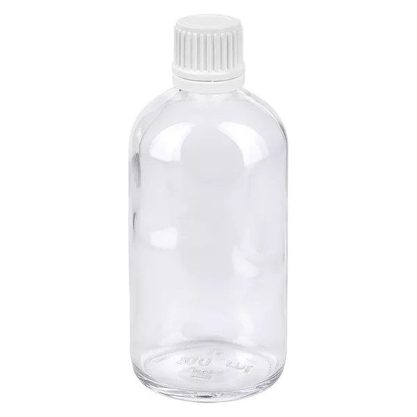 Flacon 100ml 11mm SV blanc OV ClearLine UT18/100 Flacon 100ml 11mm SV blanc OV ClearLine UT18/100