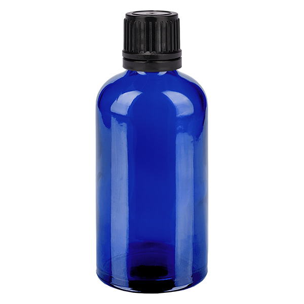 Flacon 100ml 11mm SV noir OV BlueL. UT18/100