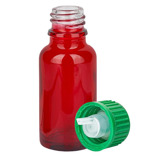 20ml Flacon compte-goutte 0.8mm vert STD RedLine UT18/20