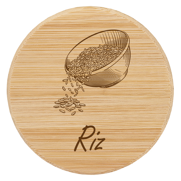 Paire en bois « Riz » pour WECK RR100