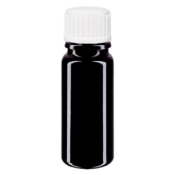 Flacon de pharmacie violet 10ml bouchon vissable blanc globuli std Flacon de pharmacie violet 10ml bouchon vissable blanc globuli std