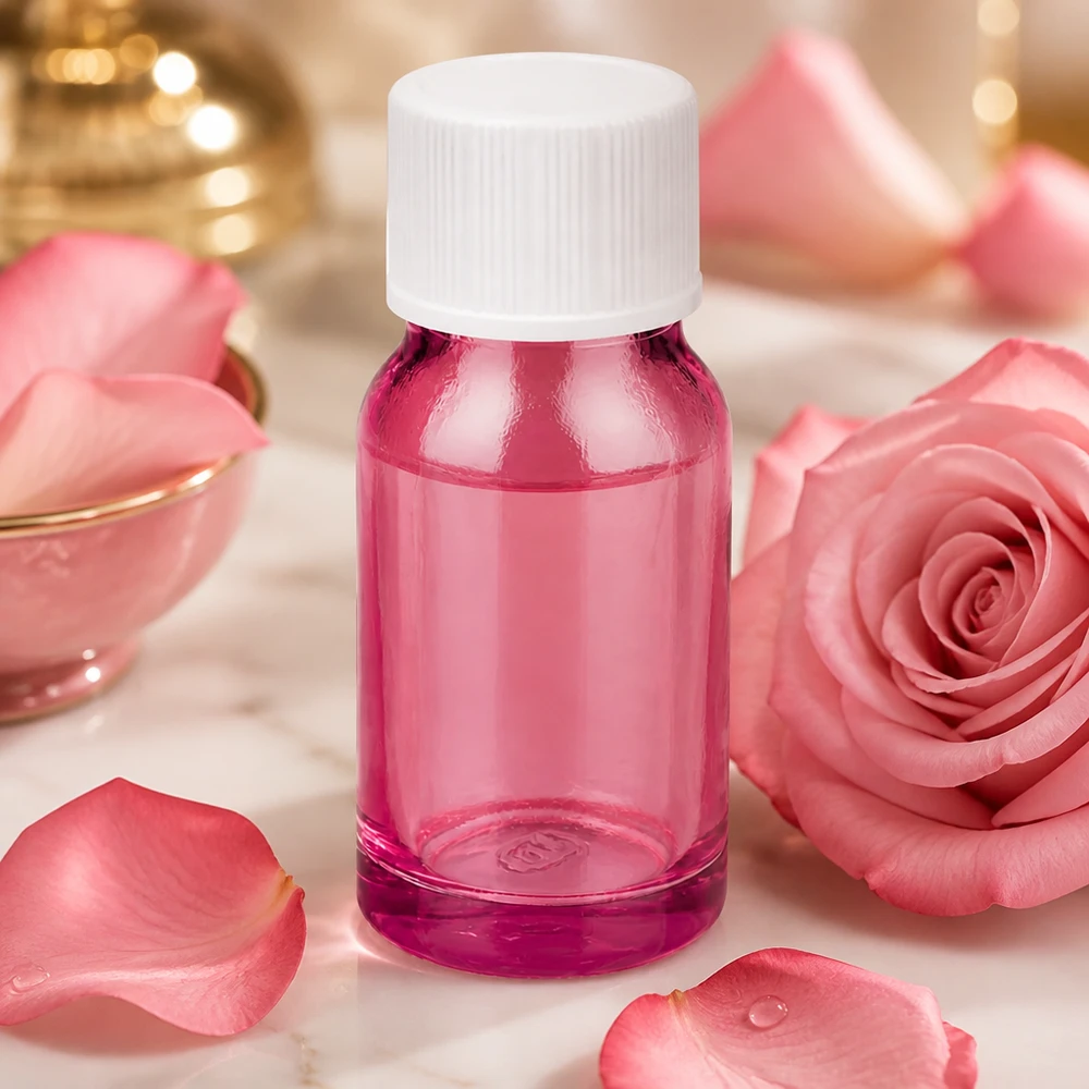 Bouteille 10ml 11mm bouchon à vis blanc standard PurpleLine UT18/10 Flacon de 10 ml au design pourpre avec bouchon à vis blanc, idéal pour les applications mobiles en déplacement