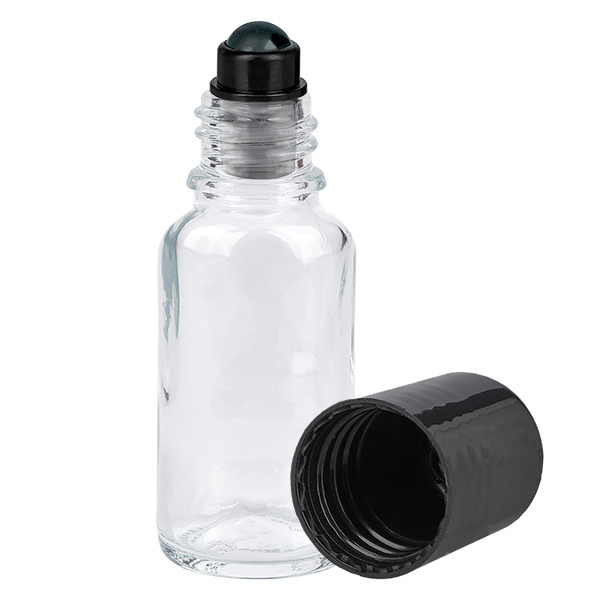 Flacon Roll-On 20ml noir STD ClearLine UT18/20 Flacon Roll-On 20ml noir STD ClearLine UT18/20