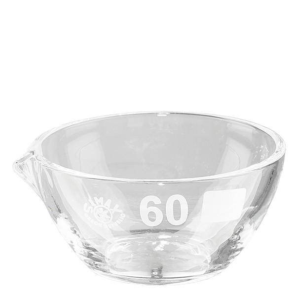 Capsule d’évaporation 45 ml en verre borosilicate, avec bec verseur Capsule d’évaporation 45 ml en verre borosilicate, avec bec verseur