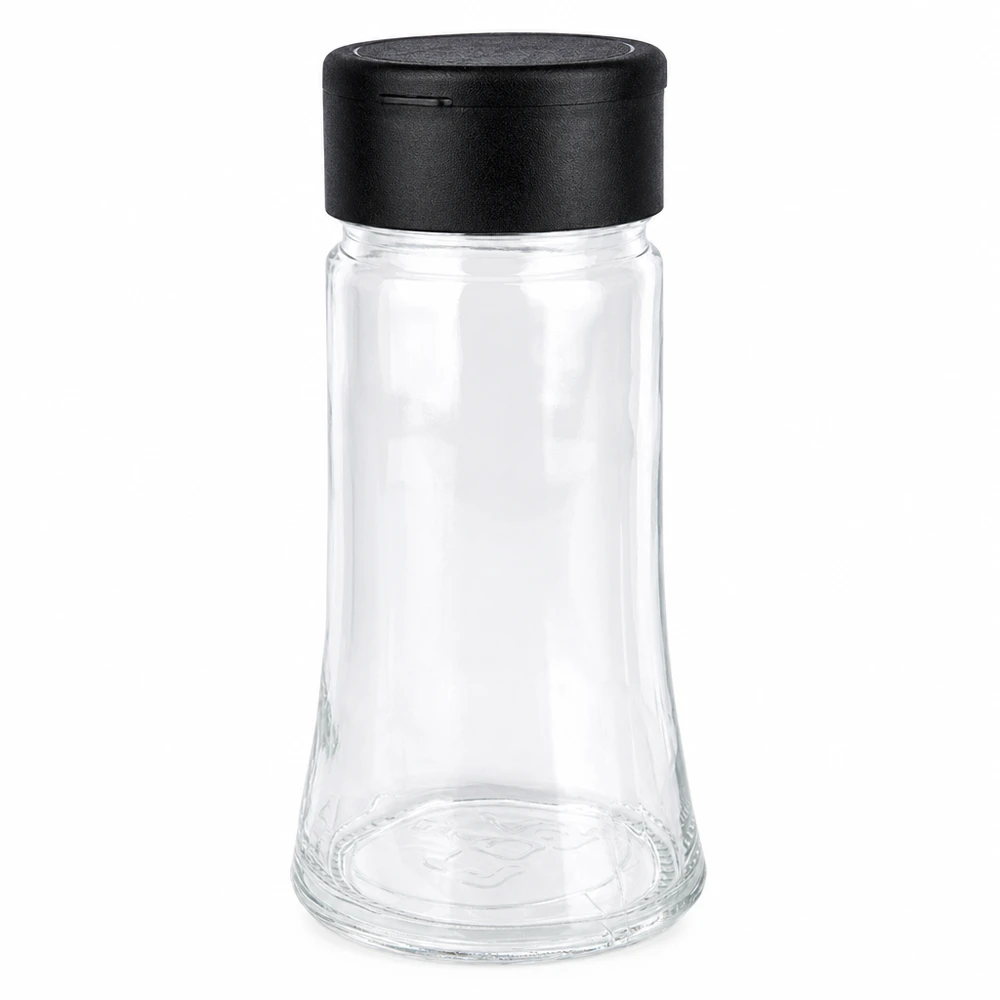 Pot à sel/épices 95 ml avec saupoudreuse, noir Pot à sel/épices 95 ml avec saupoudreuse, noir