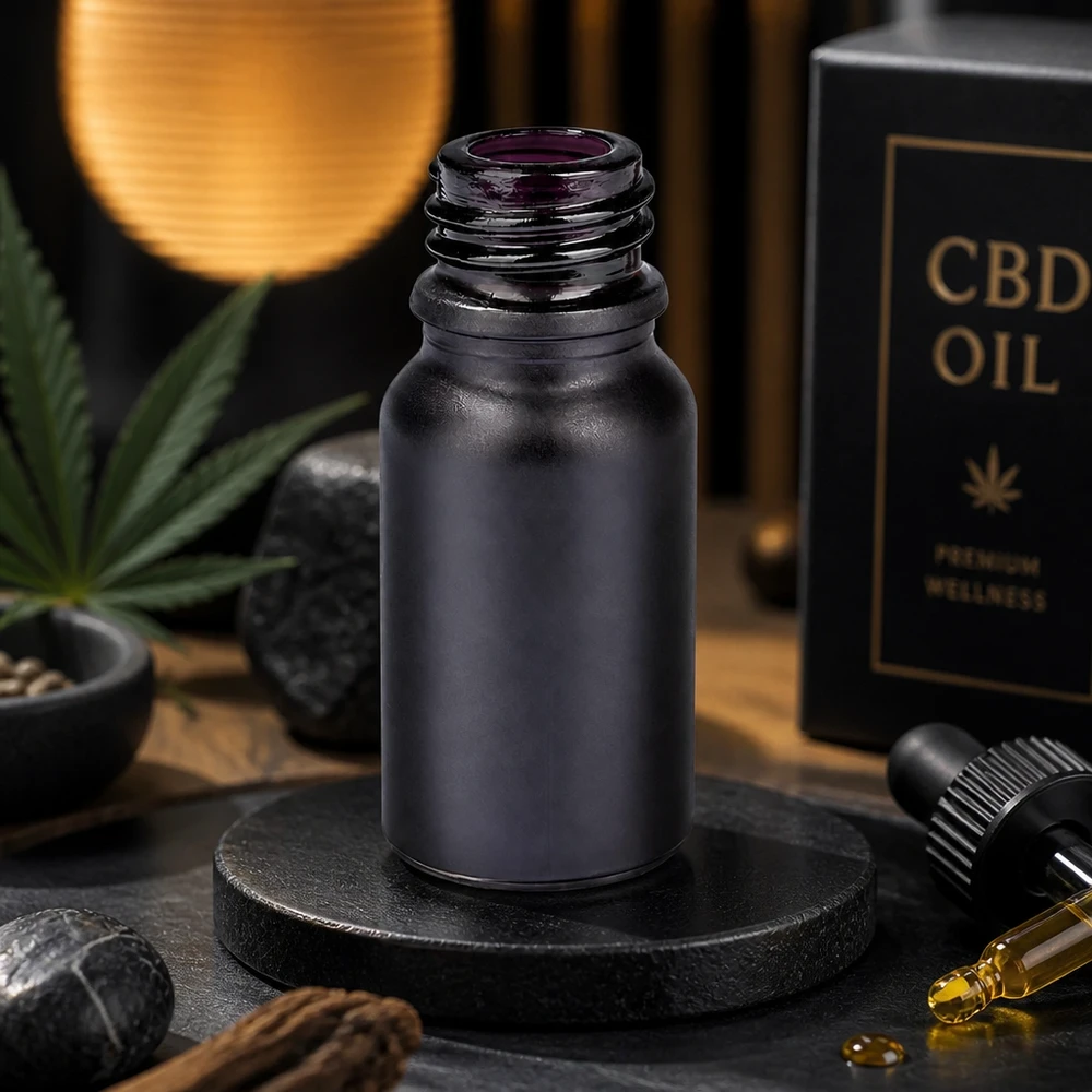 Bouteille de pharmacie de 10ml BlackLine UT18/10 UNiTWIST Bouteille de pharmacie BlackLine UT18/10 UNiTWIST de 10 ml protégée contre la lumière pour une conservation sûre des liquides sensibles