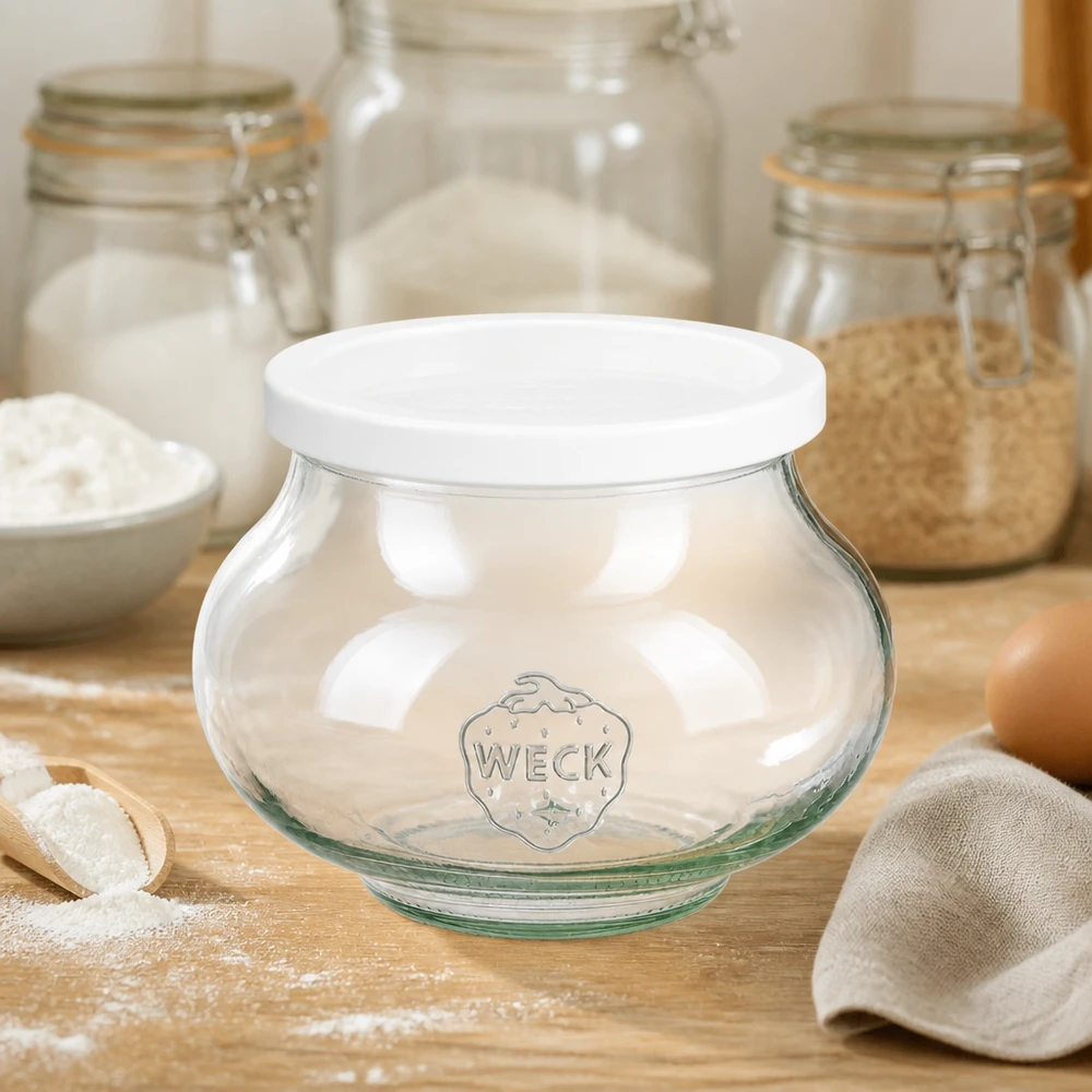Bocal décoratif de 560 ml avec couvercle hermétique WECK RR80 Bocal décoratif de 560 ml avec couvercle hermétique WECK RR80