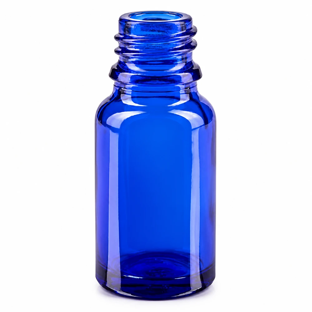 10ml Vaporisateur jaune/tr. STD BlueLine UT18/10 Flacon en verre bleu de 10 ml avec filetage UT18 10 BlueLine pour des applications de pulvérisation précises