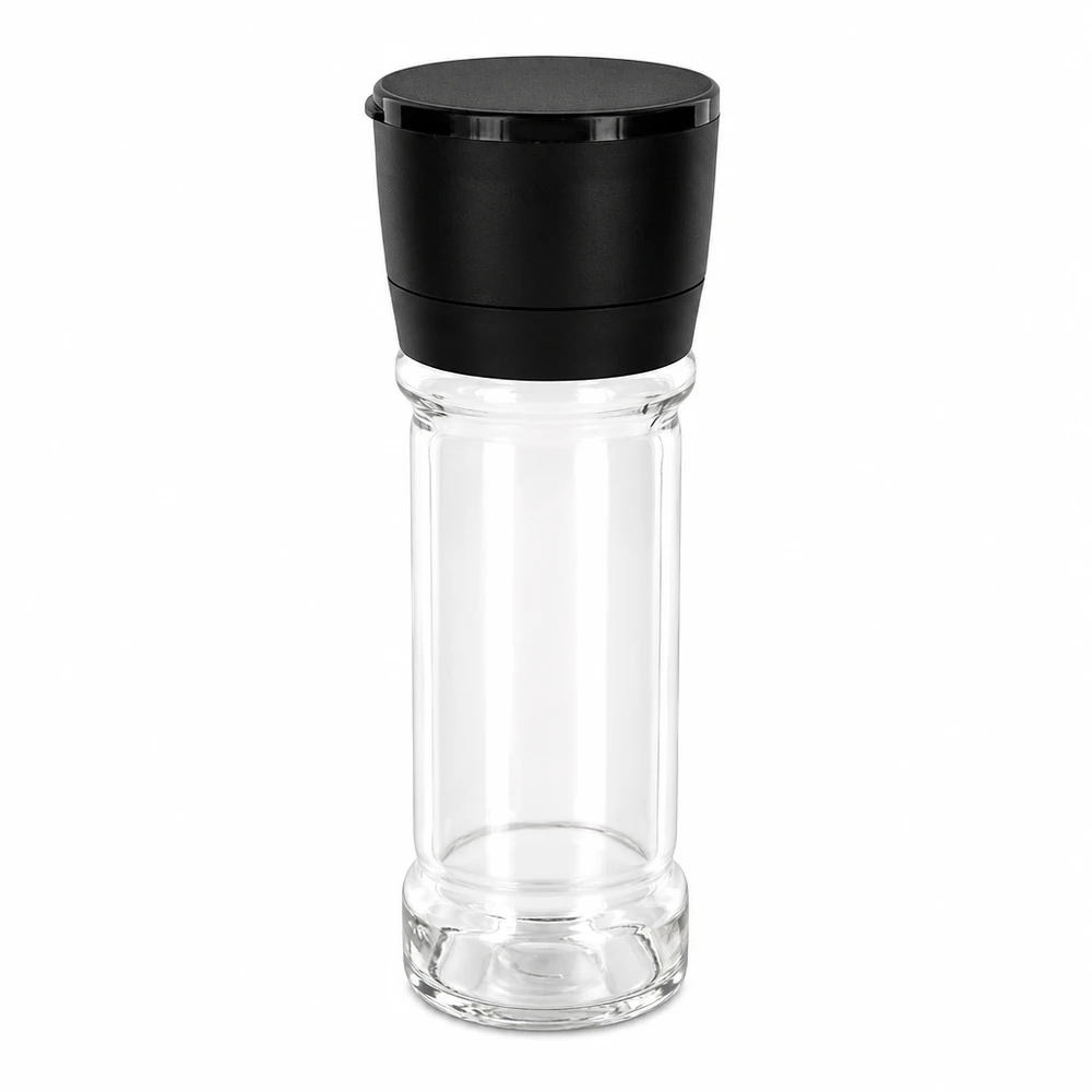 Bocal à sel/épices 100ml avec moulin Vario noir