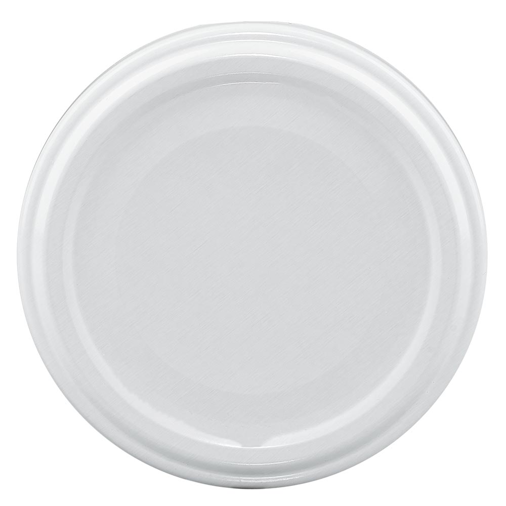 212ml Verre rond avec couvercle BioSeal blanc UNiTWIST