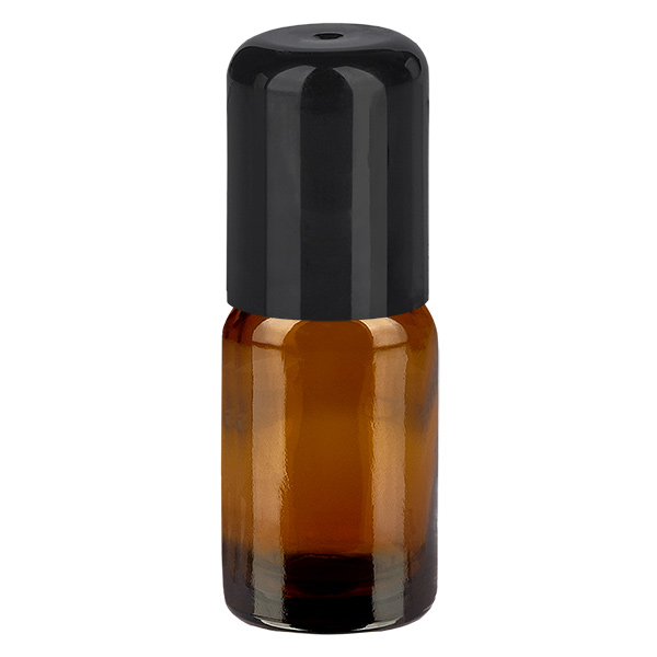 Flacon 5ml Roll-On noir STD BrownLine UT18/5