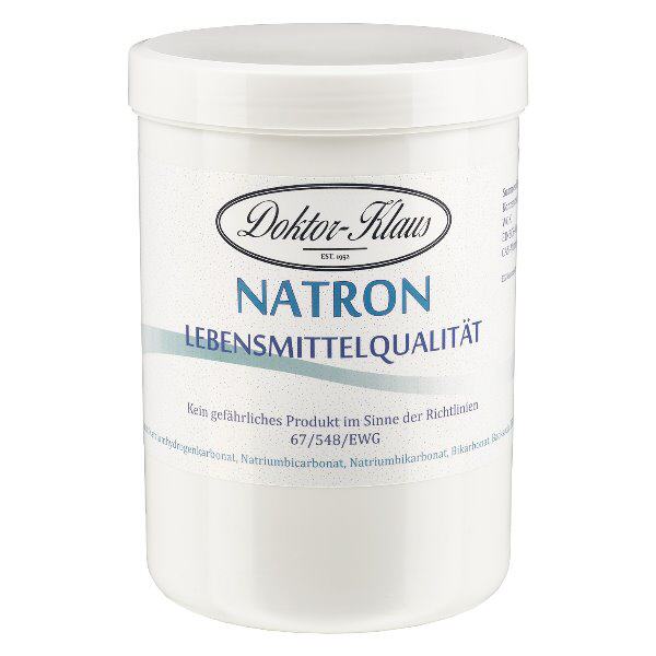Bicarbonate de soude Doktor Klaus, en boîte blanche de 1000 g, apte à l’utilisation alimentaire