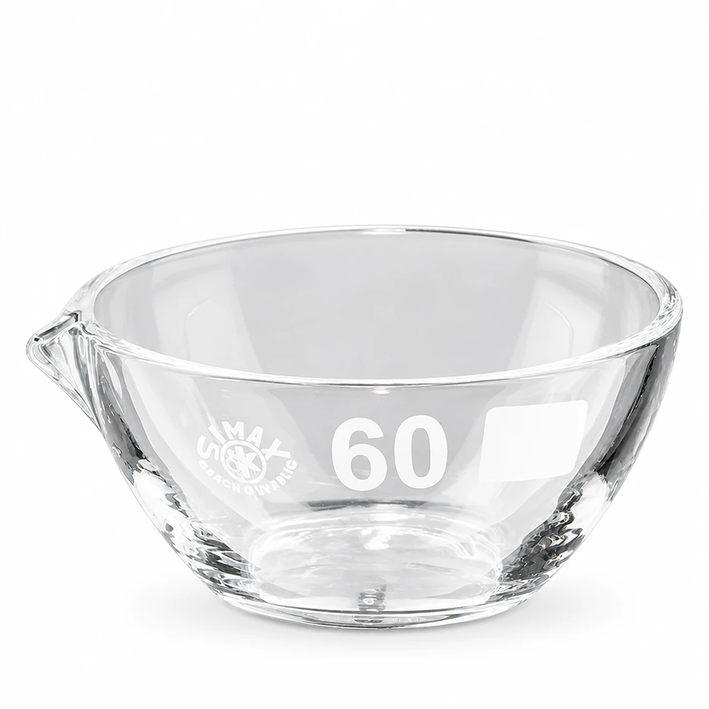 Capsule d’évaporation 45 ml en verre borosilicate, avec bec verseur Petite coupelle de laboratoire avec bec verseur en borosilicate de haute qualité pour un travail précis