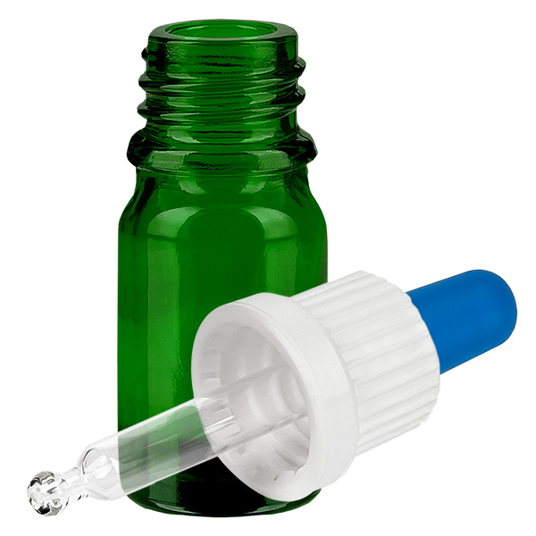 Flacon à pipette 5ml blanc/bleu OV GreenLine UT18/5 Flacon à pipette 5ml blanc/bleu OV GreenLine UT18/5