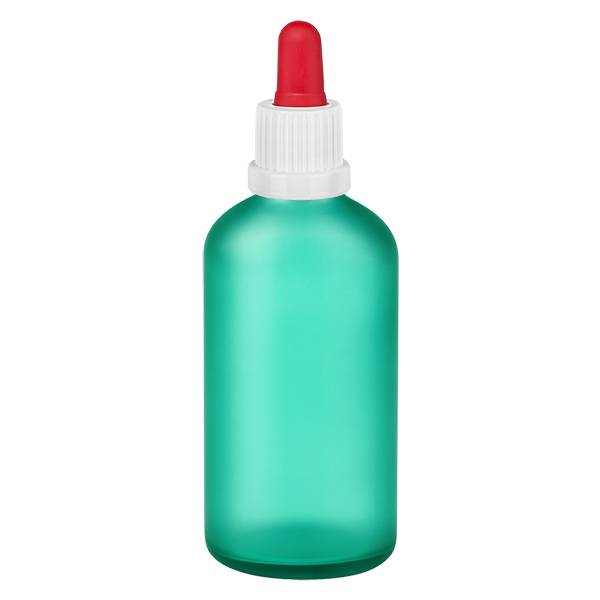 Flacon à pipette 100ml blanc/rouge OV GreenLine UT18/100 Flacon à pipette 100ml blanc/rouge OV GreenLine UT18/100