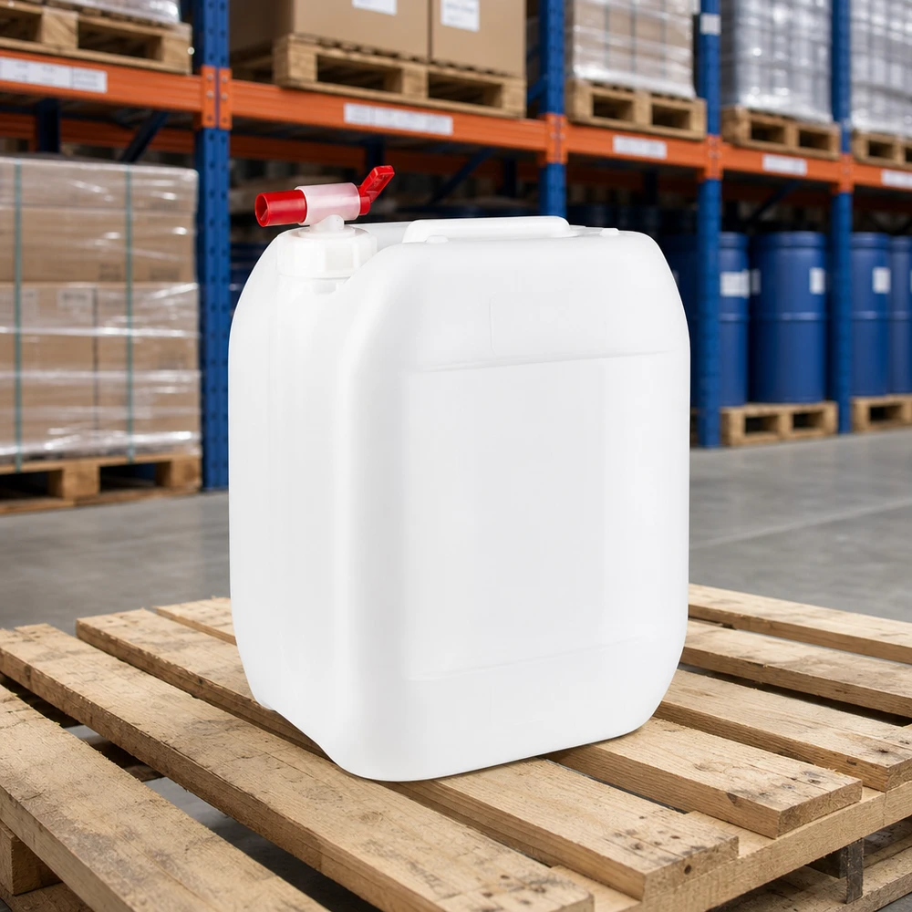 Bidon en plastique de 10 litres, adapté au contact alimentaire, avec robinet, pour le stockage professionnel de liquides