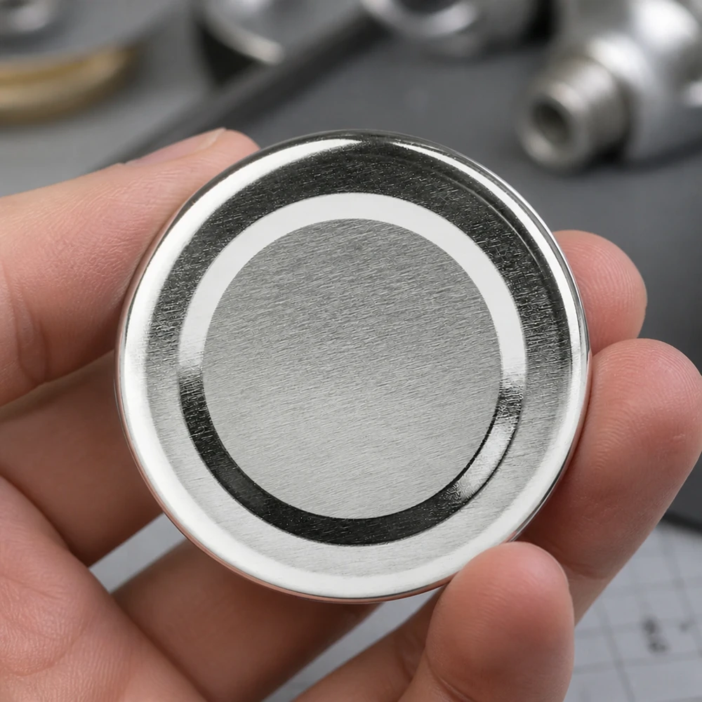Couvercle à visser de 66 mm TO66deep BasicSeal UNiTWIST – Vue détaillée de la bague d'étanchéité blanche et argentée