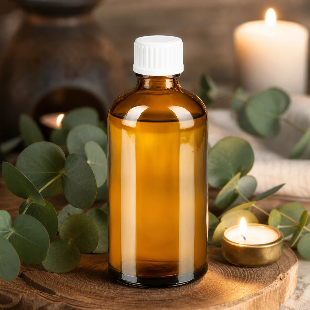 100ml flacon de gouttes 0.9mm blanc STD BrownLine UT18/100 Flacon compte-gouttes 100ml série BrownLine avec ouverture de dosage 0.9mm pour l'aromathérapie