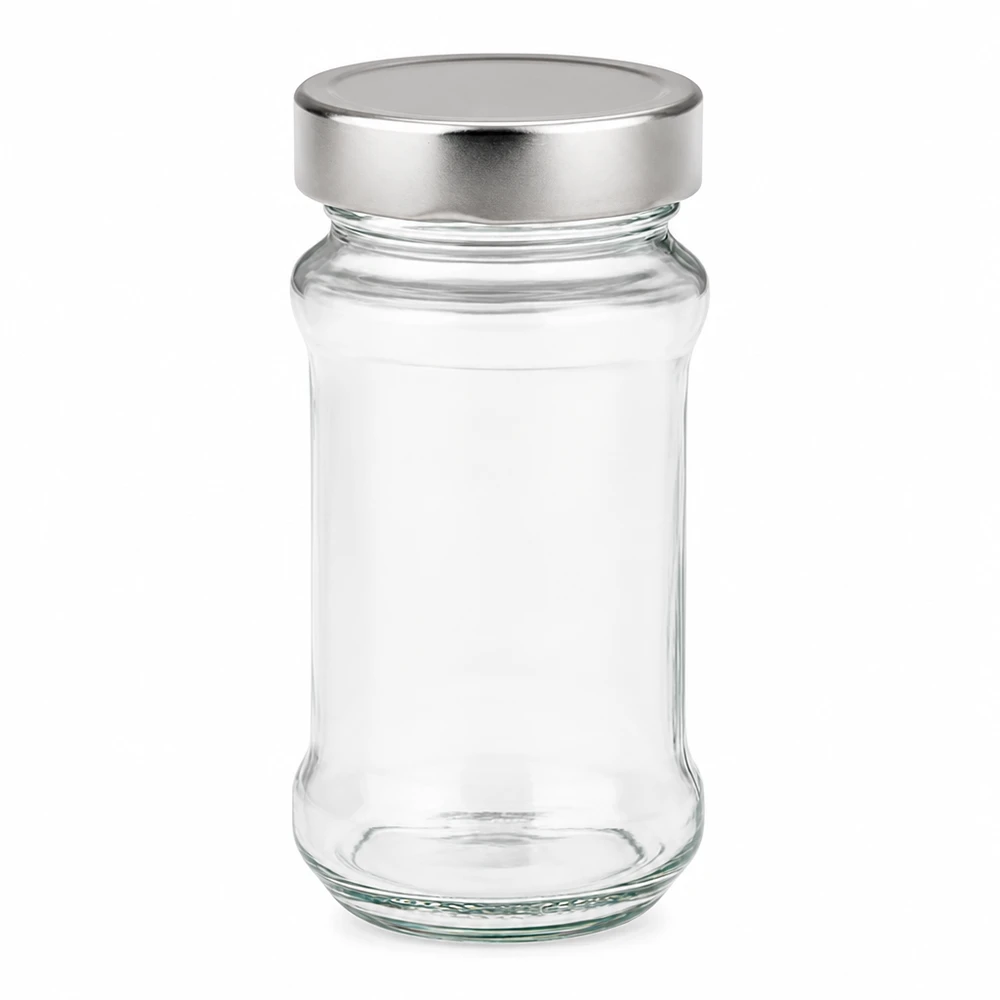 390ml Verre rond avec couvercle BasicSeal argent UNiTWIST 390ml Verre rond avec couvercle BasicSeal argent UNiTWIST