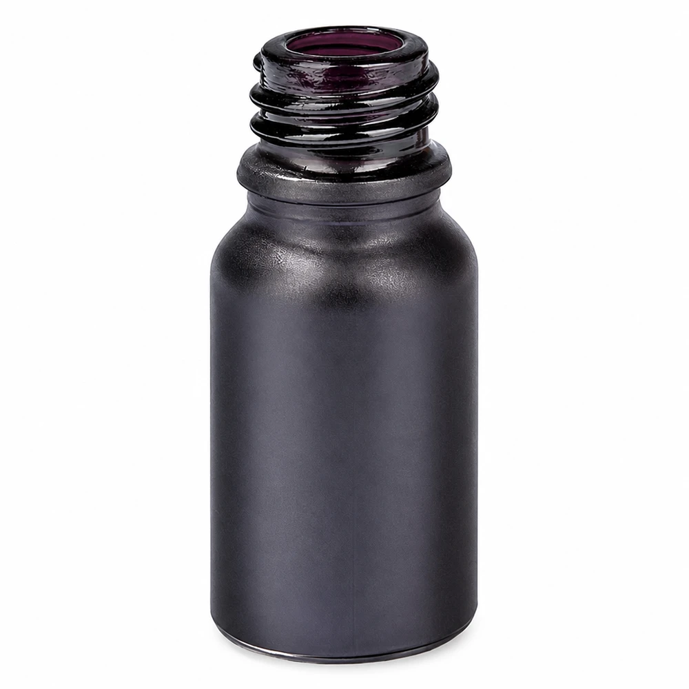 Bouteille de pharmacie de 10ml BlackLine UT18/10 UNiTWIST Bouteille de pharmacie BlackLine de 10 ml en verre foncé avec système de fermeture UT18/10 UNiTWIST