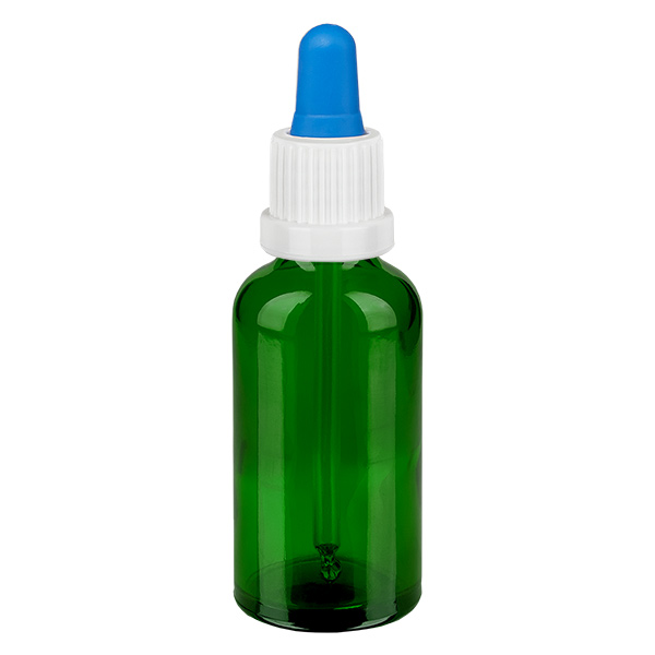 Flacon à pipette 50ml blanc/bleu OV GreenL. UT18/50