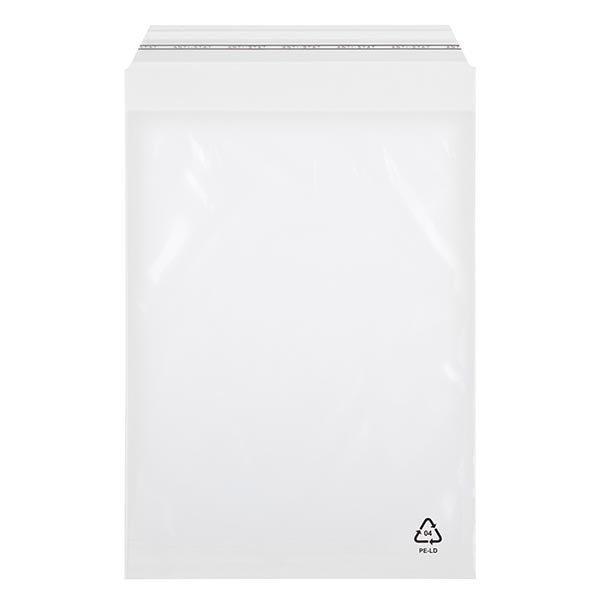 100 sachets adhésifs 120x230 mm avec rabat de 50 mm coupé en biais, épaisseur : 60 μm 100 sachets adhésifs 120x230 mm avec rabat de 50 mm coupé en biais, épaisseur : 60 μm