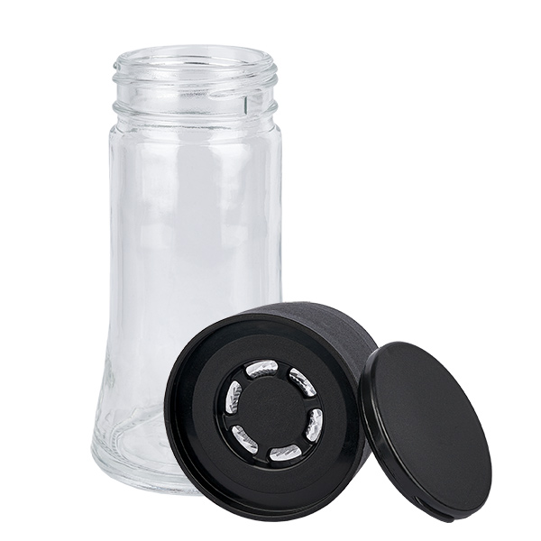 Pot à sel/épices 95 ml avec moulin Vario noir Pot à sel/épices 95 ml avec moulin Vario noir
