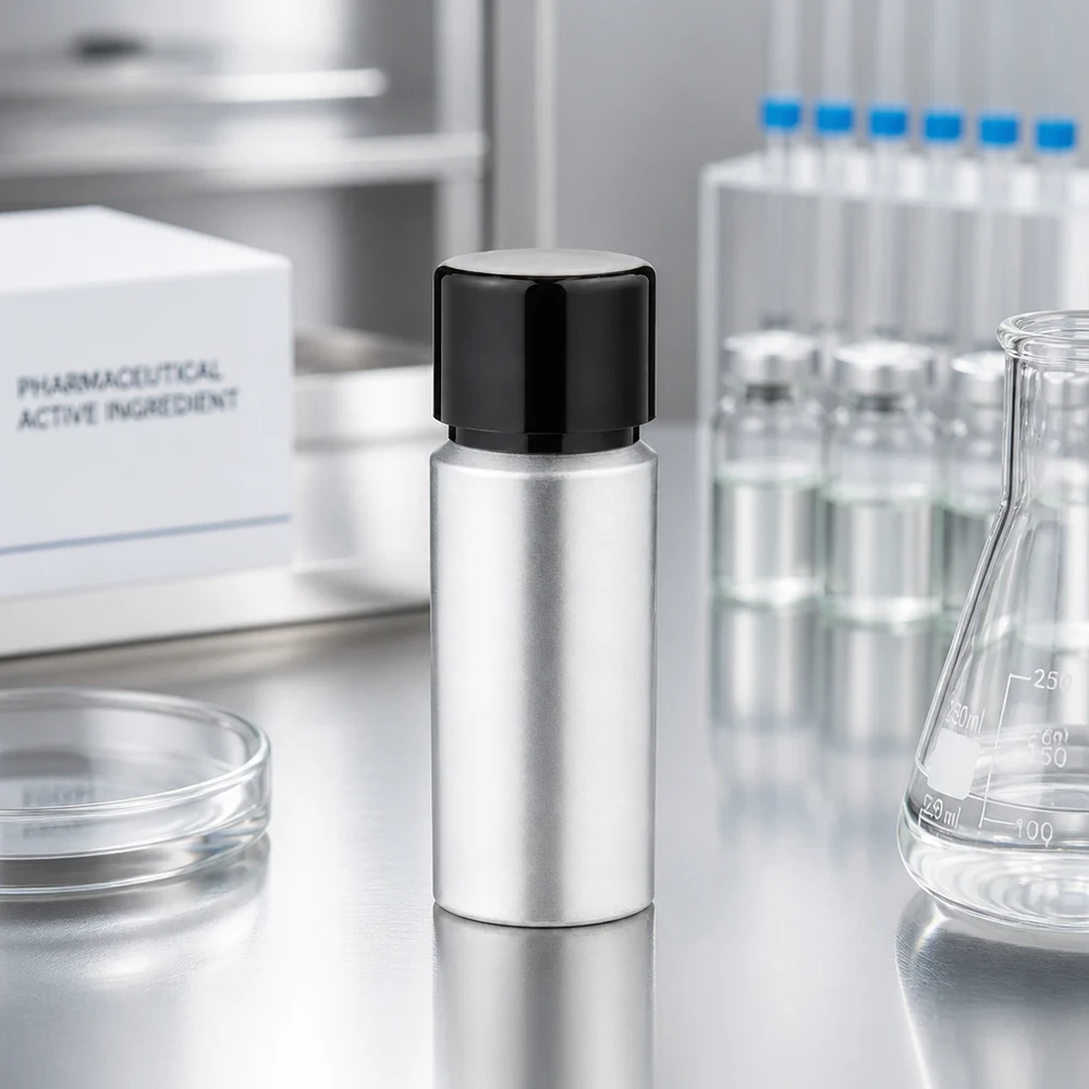 Bouteille en aluminium teinté 20 ml, avec bouchon à vis noir et joint conique Bouteille en aluminium légère de 20 ml avec bouchon noir - pratique pour les échantillons et les substances à tester