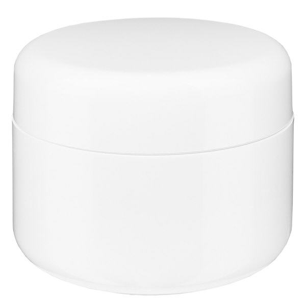 Pot de crème blanc "Softline" 50 ml + couvercle à vis et opercule