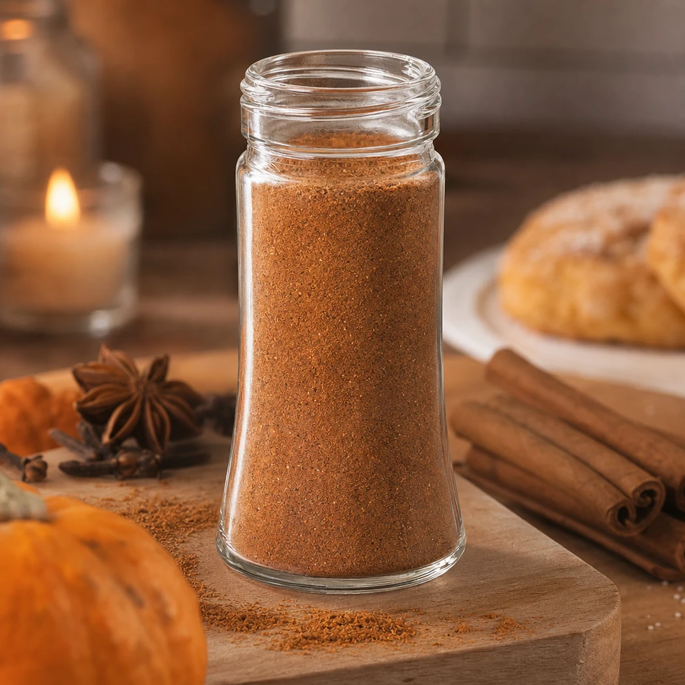 Petit pot Bobby en verre transparent de 95 ml avec filetage à vis de 41 mm pour les épices d'automne
