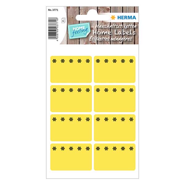 Étiquettes de congélation jaune (48 stickers) 26x40mm Étiquettes de congélation jaune (48 stickers) 26x40mm