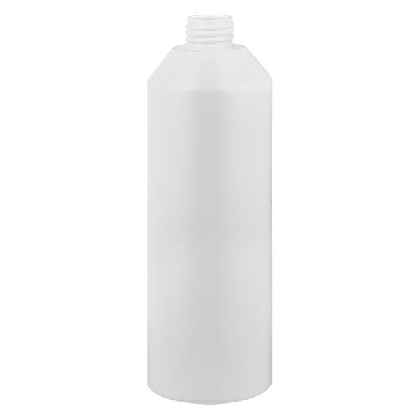 Flacon cylindrique en PET blanc 250 ml, S20x3, sans bouchon