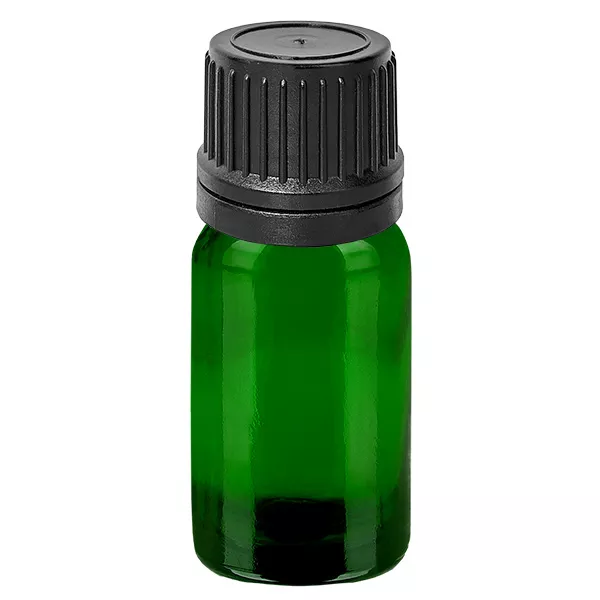 Flacon compte-goutte 10ml 2mm noir OV GreenL. UT18/10