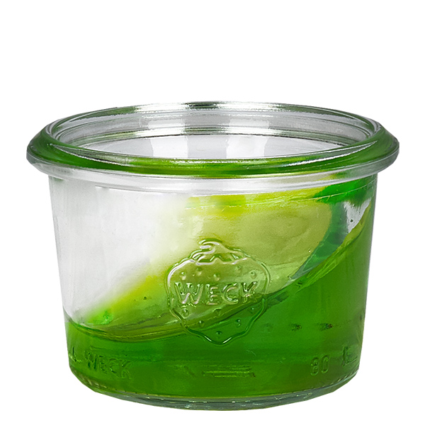 Lot de 24 bocaux Weck 80ml à l'envers