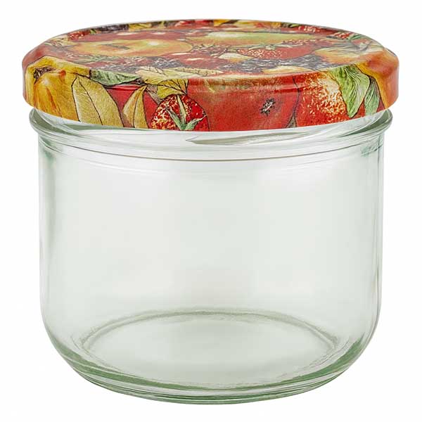 260ml Verre conique avec couvercle BasicSeal décor fruits UNiTWIST