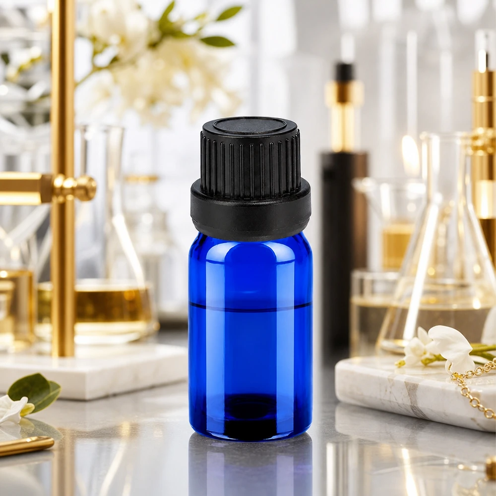 Flacon compte-goutte 5ml 2mm noir OV BlueLine UT18/5 Flacon compte-gouttes 5ml pratique bleu noir OV BlueLine UT18 idéal pour les voyages et les déplacements