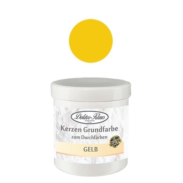 Doctor-Klaus peinture de base pour bougies jaune, 7gr, en boîte