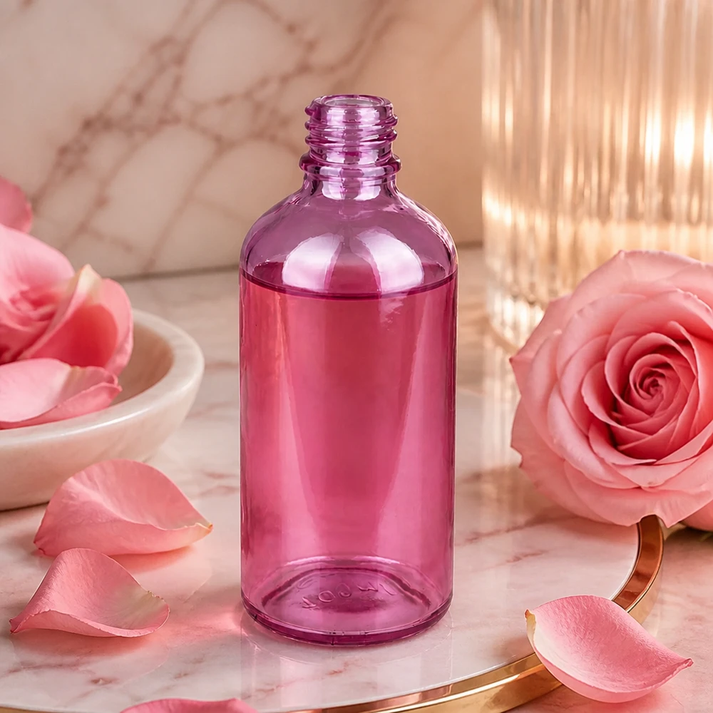 Bouteille à pharmacie de 100ml PurpleLine UT18/100 UNiTWIST Bouteille de pharmacie compacte de 100ml au design pourpre tendance, idéale pour les cosmétiques et sérums DIY